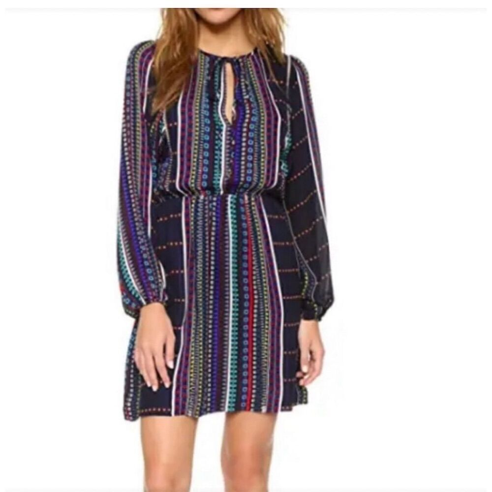 Parker Women's Hammock Silk Hedra Print Dress Size S